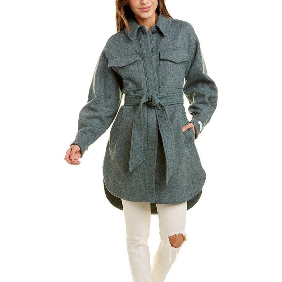 NWT Ted Baker Emerii Oversized Belted Shacket - Picture 3 of 9